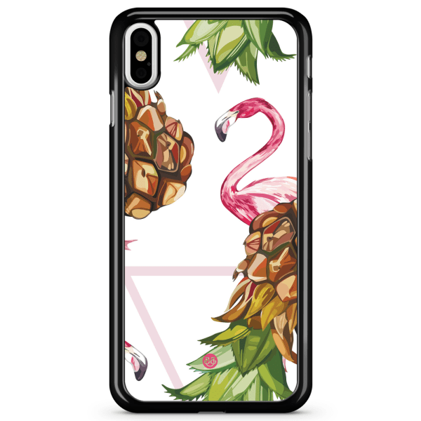 Bjornberry Skal iPhone X / XS - Ananas & Flamingo