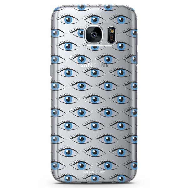 Bjornberry Samsung Galaxy S6 Edge TPU Skal -Blå Ögon