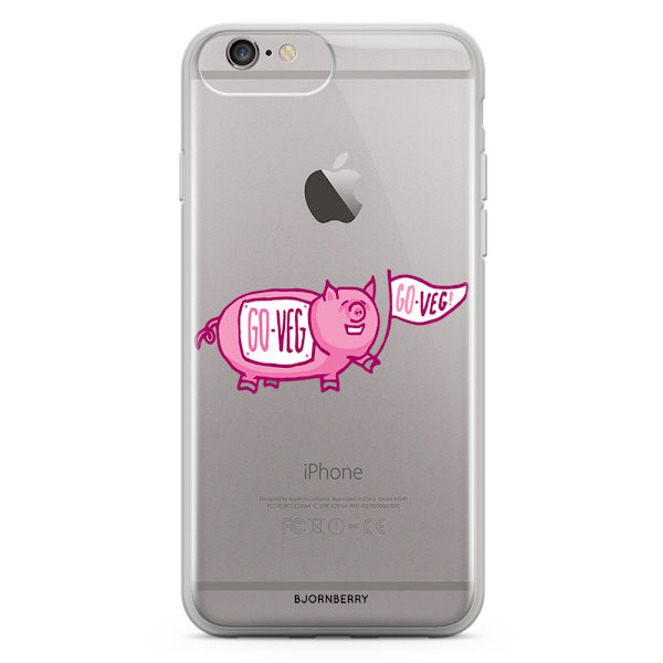 Bjornberry Skal Hybrid iPhone 6/6s Plus - Rosa Gris