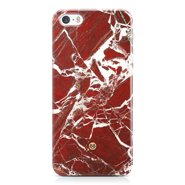 Bjornberry iPhone 5/5s/SE Premium Skal - Red Marble