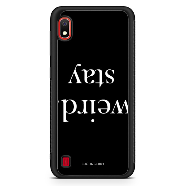 Bjornberry Skal Samsung Galaxy A10 - STAY WEIRD Vit