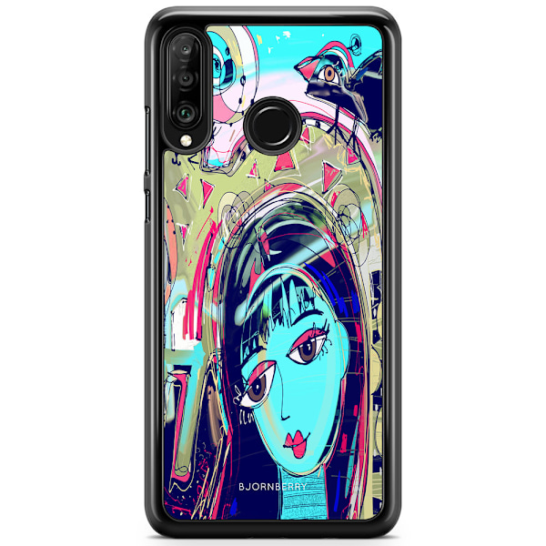 Bjornberry Hårdskal Huawei P30 Lite - Abstrakt Katt