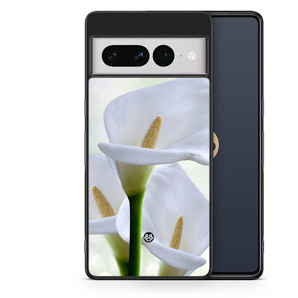 Bjornberry Skal Google Pixel 7 Pro - Vit Blomma
