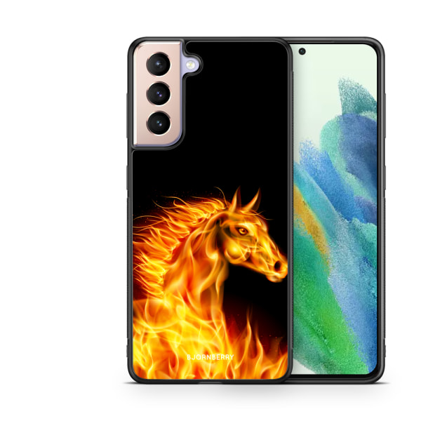 Bjornberry Skal Samsung Galaxy S21 FE 5G - Flames Horse