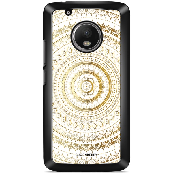 Bjornberry Skal Moto G5 Plus - Guld Mandala