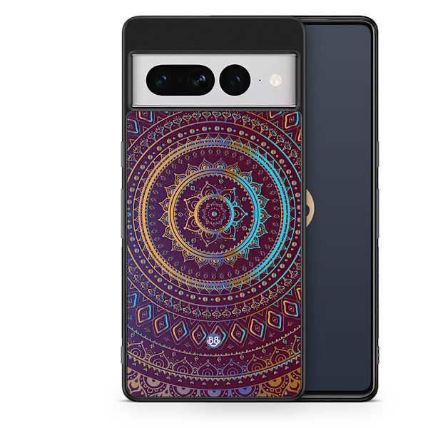 Bjornberry Skal Google Pixel 7 Pro - Lila/Guld Mandala