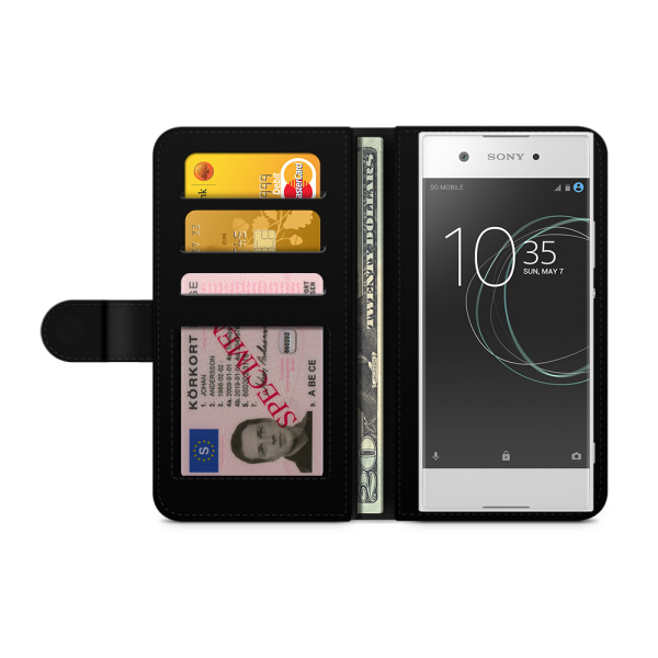 Bjornberry Fodral Sony Xperia XA1 Ultra - Guld Monstera