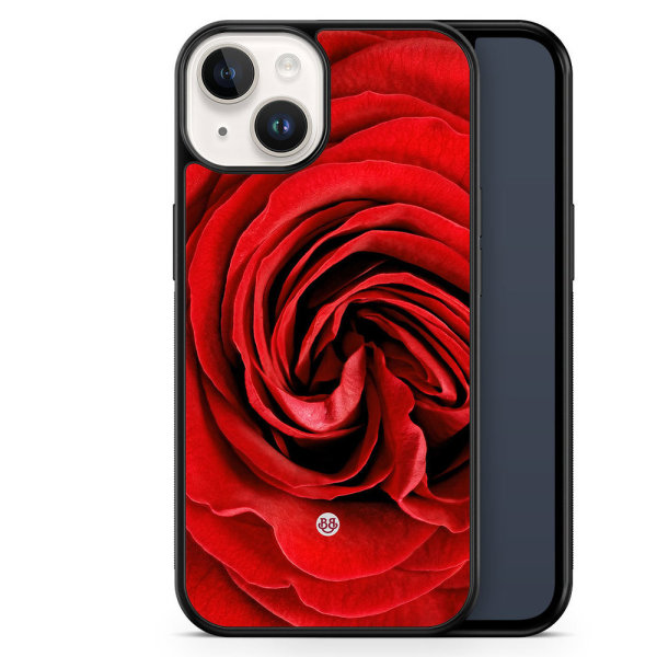 Bjornberry Skal iPhone 14 -Röd Ros