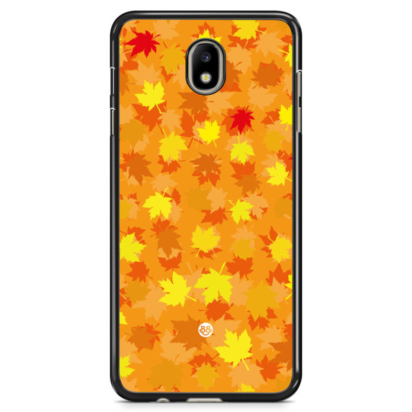 Bjornberry Skal Samsung Galaxy J7 (2017) - Orange/Röda Löv