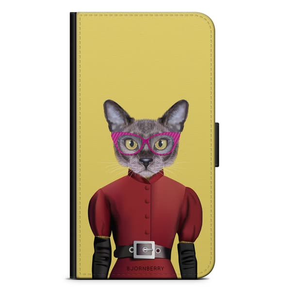 Bjornberry Plånboksfodral Google Pixel - Hipster Katt