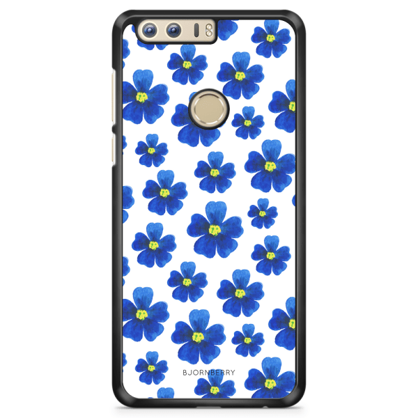 Bjornberry Skal Huawei Honor 8 - Blå Blommor