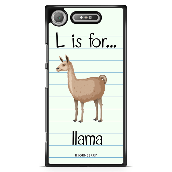 Bjornberry Sony Xperia XZ1 Skal - L Is For Llama