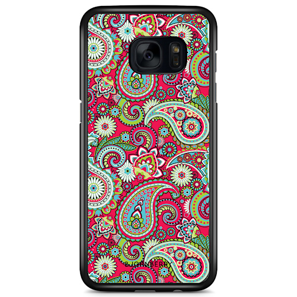 Bjornberry Skal Samsung Galaxy S7 - Röd Paisley