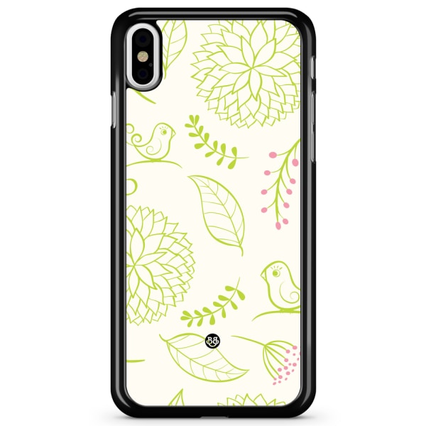 Bjornberry Skal iPhone X / XS - Blomster Grön