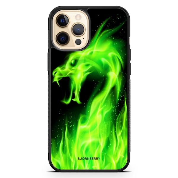 Bjornberry Hårdskal iPhone 12 Pro Max - Grön Flames Dragon