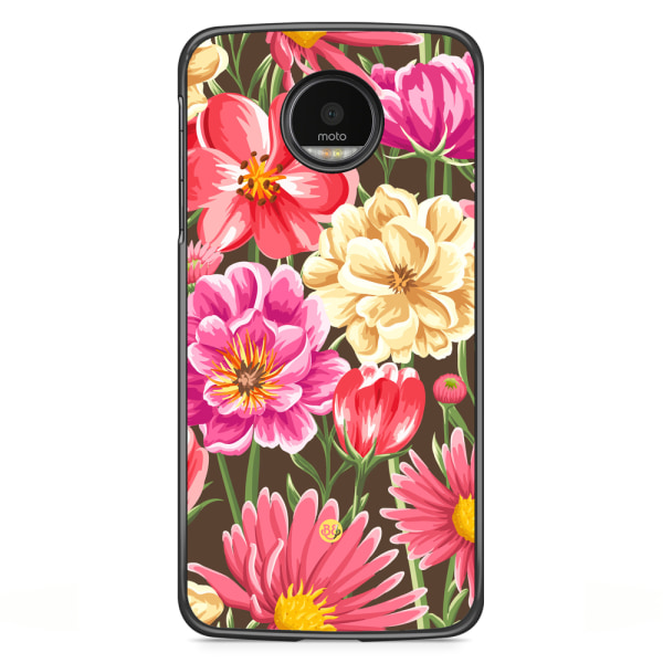 Bjornberry Skal Motorola Moto G5S Plus - Sömlösa Blommor