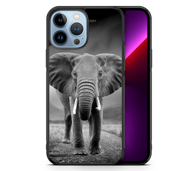 Bjornberry Skal iPhone 13 Pro Max - Svart/Vit Elefant