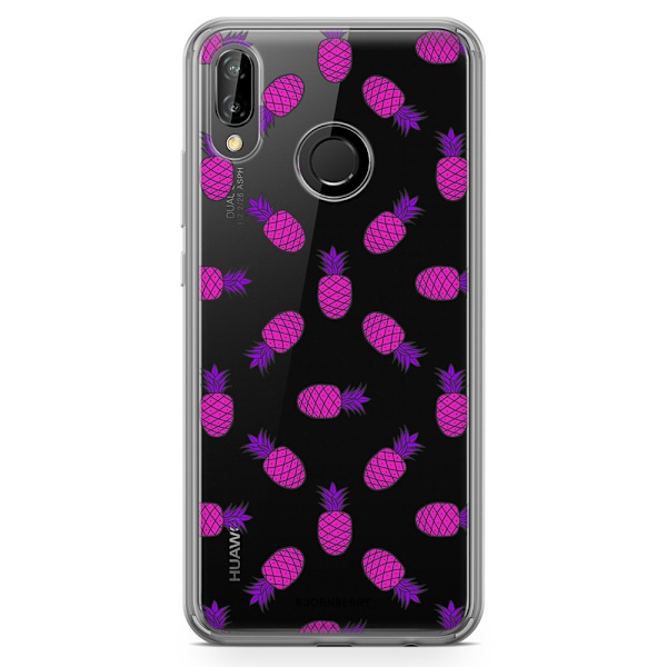 Bjornberry Hybrid Skal Huawei P20 Lite - Rosa Ananas