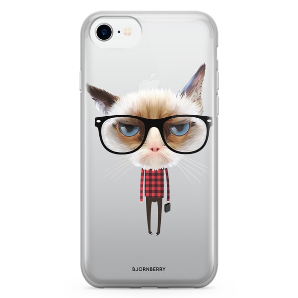 Bjornberry Skal Hybrid iPhone 7 - Hipster Katt