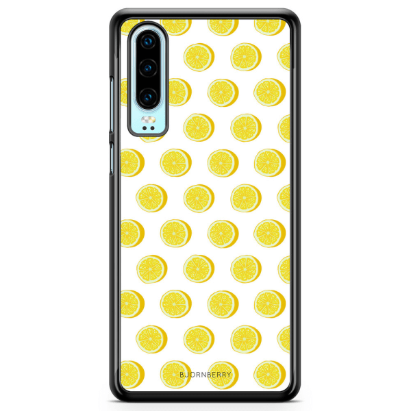 Bjornberry Hårdskal Huawei P30 - Citroner Vit