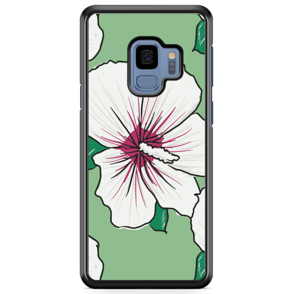 Bjornberry Skal Samsung Galaxy A8 (2018) - Gräddvita Blommor