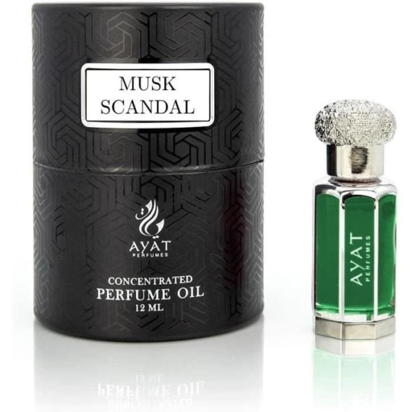 AYAT PARFYMER – Musk Scandal Parfymextrakt 12ml | Tillverkad i Dubai | Unisex alkoholfri | Långvarig arabisk doftolja