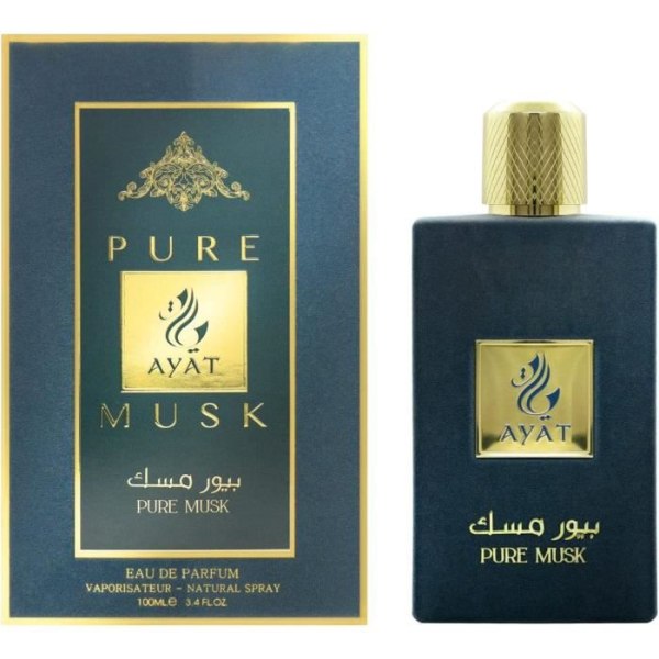 AYAT PARFYMER – PURE MUSK 100ml – Eau De Parfum För Unisex – Orientalisk arabisk doft – Dubai Parfym Tillverkad i Förenade Arabemiraten