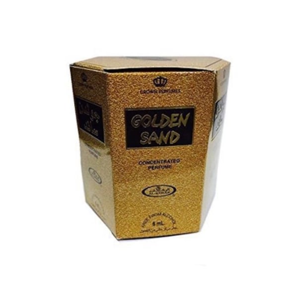 Förpackning med 6 Musk Parfym Al Rehab Golden Sand 6ml 100% olja