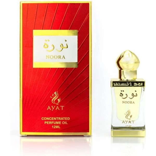 AYAT PARFYMER – Noora parfymerad olja 12ml från Dubai | Musk Halal unisex alkoholfri | Parfymextrakt / Tillverkad i Dubai