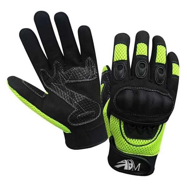 CE-GODKENDTE MOTORCYKELHANDER – FLUO GREEN M