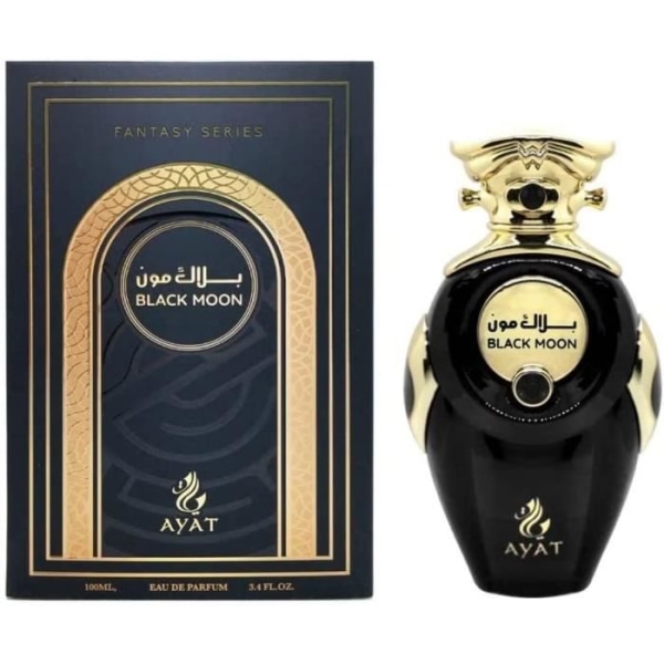 BLACK MOON Eau de Parfum 100ml EDP Orientale Arab By Ayat Perfumes Pour Homme – Arabisk duft lavet i Dubai-sandeltræsvanilje