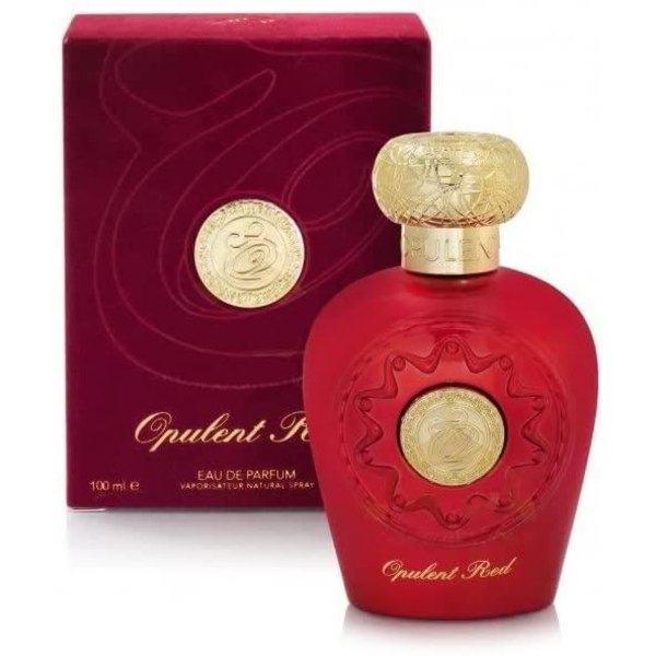 OPULENT RED Parfym 100ml från Lattafa Arabian Eau de Parfum för kvinnor En vacker röd flaska En perfekt överraskning för dina nära och kära