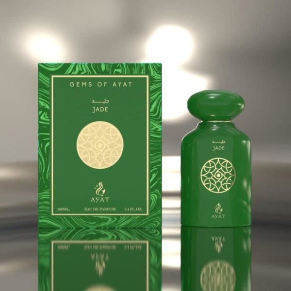 Eau de Parfum GEMS OF AYAT- Jade 100ml AYAT PARFUM – Unisex arabisk doft – tillverkad i Dubai - Rose, Iris, Vanilj och Patchouli