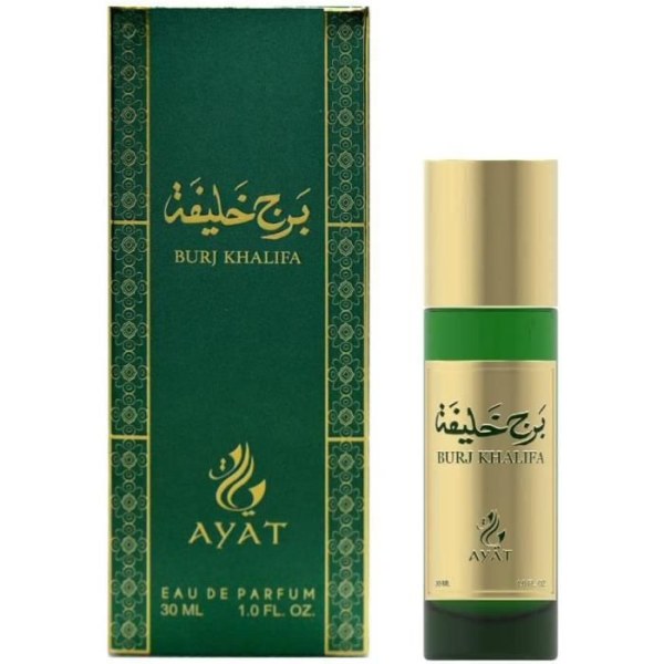 Ayat Parfymer – Eau de Parfum BURJ KHALIFA 30ml EDP Oriental Arab – Original unisex presentidé – Patchouli, mysk, sandelträ