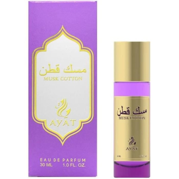 Ayat-parfumer – MUSK BOMULD Eau de Parfum 30ml EDP Oriental Arab – Original Unisex gaveidé – Rose, Ylang-Yalang, Jasmin, Vanilje