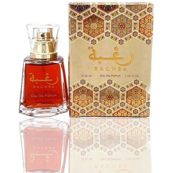 Miniatyr RAGHBA Eau de Parfum 30ml Unisex Arabian Attar Pocket Doft En Långvarig Oud Med Oriental Vanilj Touch, Söt