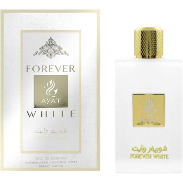 AYAT PARFYMER – FOREVER WHITE 100ml - Unisex Eau De Parfum - Arabisk orientalisk doft – Parfym Dubai Tillverkad i Förenade Arabemiraten