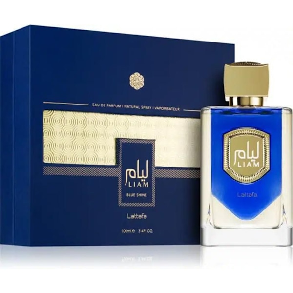 Liam Blue Eau de Parfum fra Lattafa 100 ml – Mænd – Marine noter, viol, bergamot, rosmarin, peber, rav, patchouli, moskus