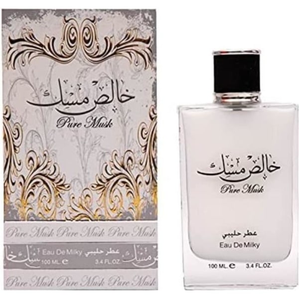 PURE MUSK Parfume 100 ml Milky Eau de Parfum Ard Al Zaafaran Dameparfume Attar Arabisk Musk, Hvid Moskus, Vanilje