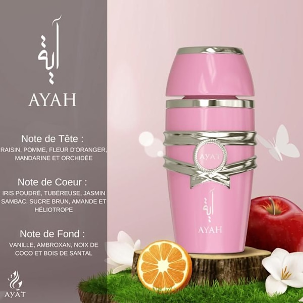 Ayah Eau de Parfum 100ml Parfume til Kvinder - AYAT PARFUMER - Orange Blossom, Jasmine Sambac, Brunt sukker, Mandel, Heliotrope,