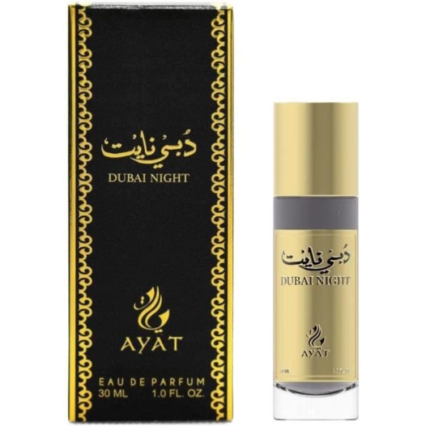 Ayat Parfymer – Eau de Parfum DUBAI NIGHT 30ml EDP Oriental Arab – Original Unisex presentidé – Vanilj, Mysk, Sandelträ
