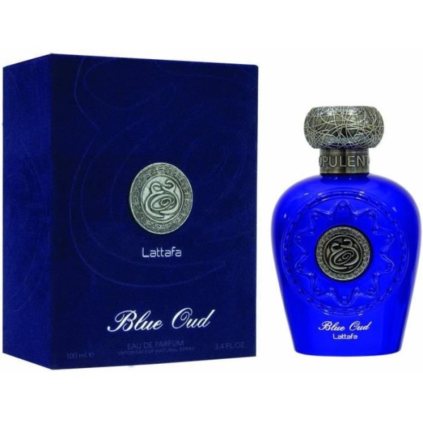 Lattafa Parfymer Blue Oud Opulent Eau de Parfum 100ML unisexnoter: Patchoumo, Mysk, Oud och Vetiver