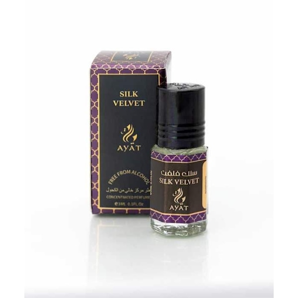 Sæt med 12 Silk Velvet Parfume Oil fra Ayat Perfumes 3ml – Blandet