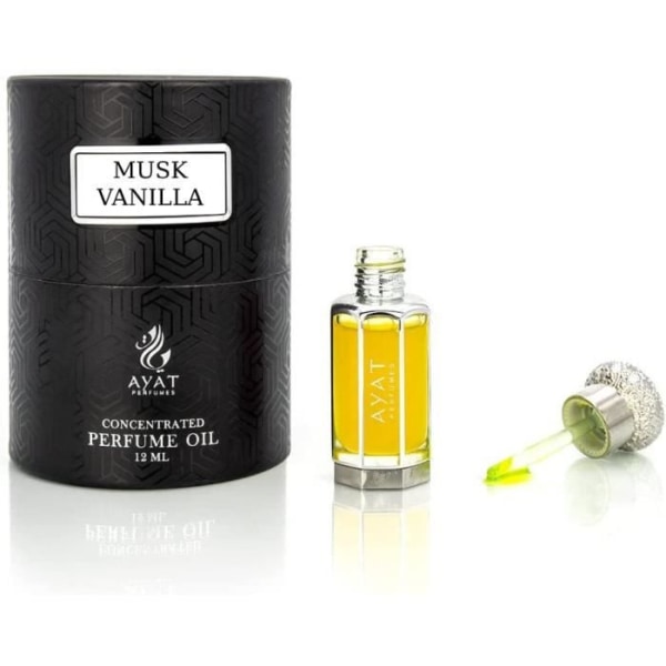AYAT PARFYMER – Vaniljmuskparfymextrakt 12ml | Tillverkad i Dubai | Unisex alkoholfri | Långvarig arabisk doftolja