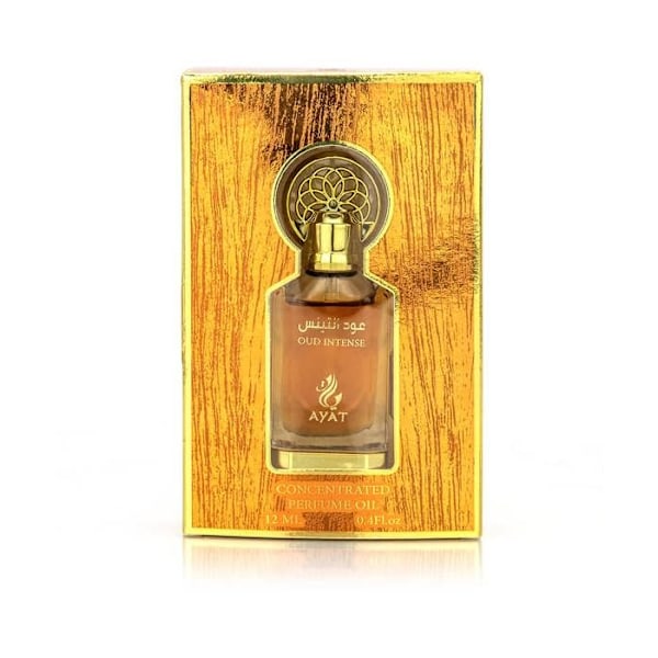 Oud Intense Parfumeret Oil fra Ayat Parfumes – 12 ml – Røgelse, Vanilje, Frankincense, Honning, Oud, Cedertræ