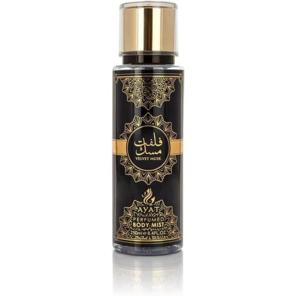 AYAT PARFUMER - Parfymerad sammetsmuskmist 250ml – Body Mist av orientaliska dofter - Tillverkad i Dubai