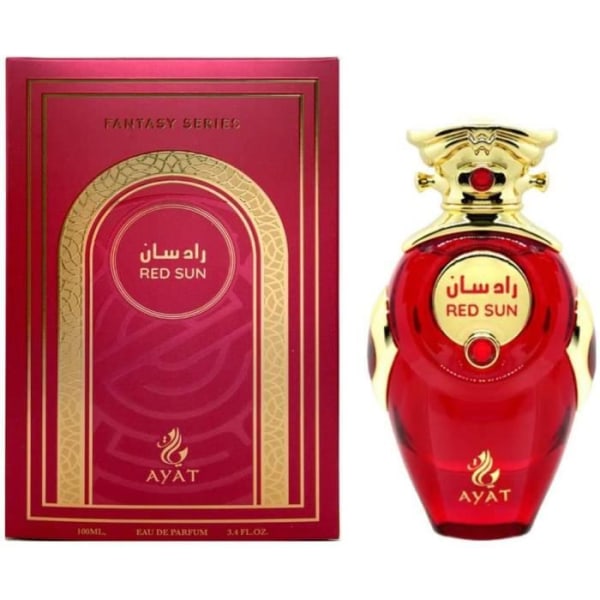 Eau de Parfum RED SUN 100ml EDP Orientale Arab By Ayat Parfymer för kvinnor - Arabisk doft tillverkad i Dubai - Amber, Patchouli, Mysk