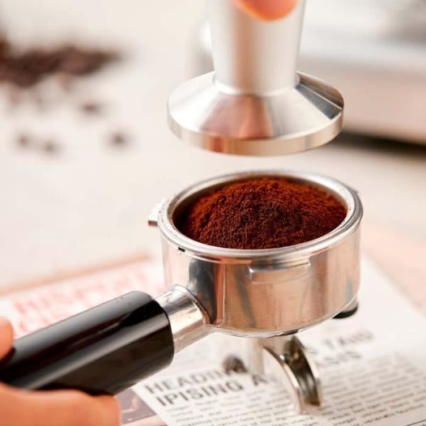 Espressomaskin Med Professionell Barista Kvarn Hem Bistro Från Kitchencook