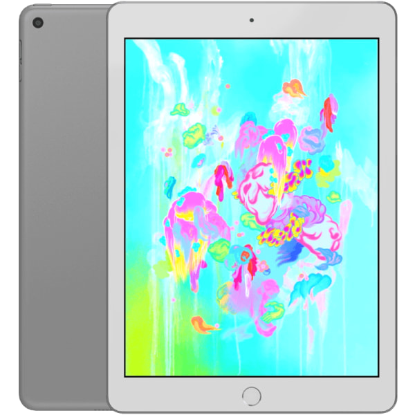 iPad 9,7 6:e gen (2018) Silver WIFI + Cellular 32GB Klass B (refurbished)