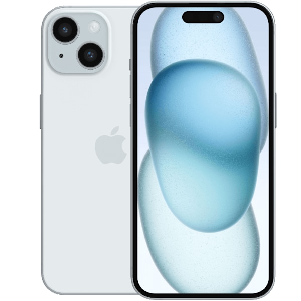 iPhone 15 Blue 128 GB Klass A 100% batteri (refurbished)